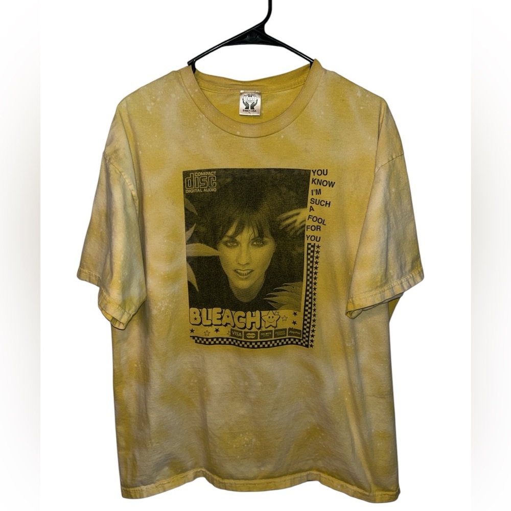 The Cranberries Linger Lyrics T-Shirt Size XL Acid Washed Dolores O'Riordan